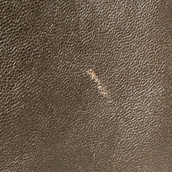 Kenneth Cole New York 100% Leather size Large brown two button blazer overcoat - Picture 11 of 16